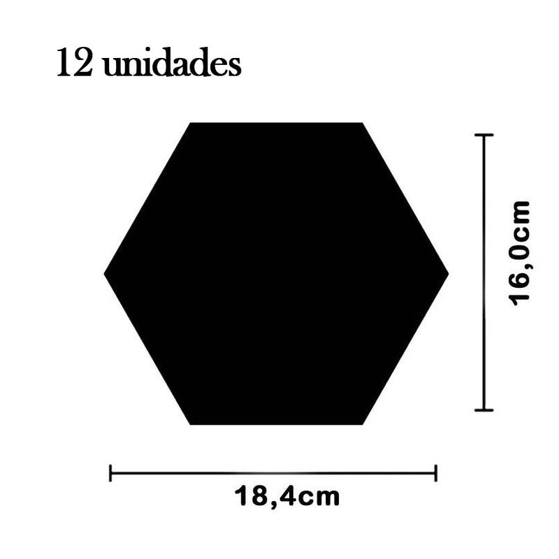 Premium 12-Piece Hexagonal Mirror Kit